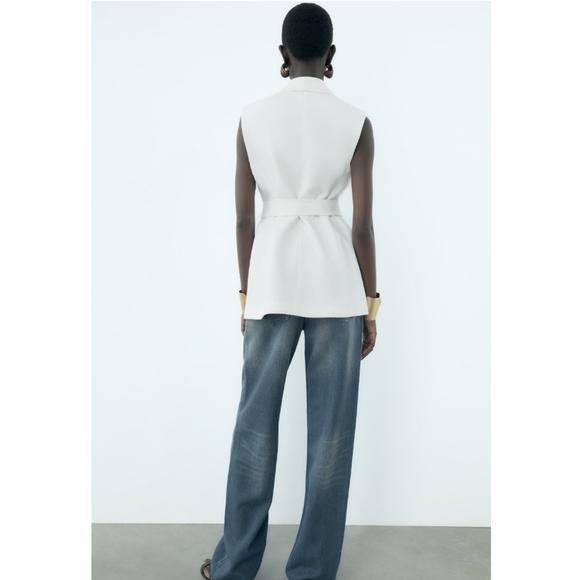 ❌️SOLD❌️TUXEDO COLLAR VEST ZW COLLECTION SIZE S - Picture 4 of 14